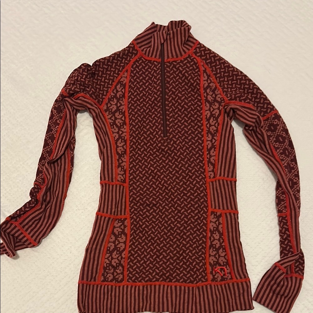 Kari Traa Red Cowl Turtleneck Sweater- worn a handful of times only